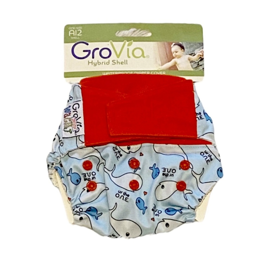 NEW! HTF GroVia “Unity” Wacky Deux hybrid cloth diaper cover